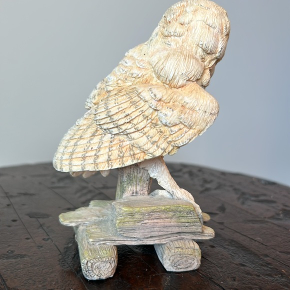Majestic Barn Owl & A Mother's Pride Russell Willis Nesting Instincts Sculpture - Picture 4 of 10